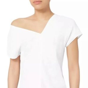 Helmut Lang Asymmetric Linen Blend Top